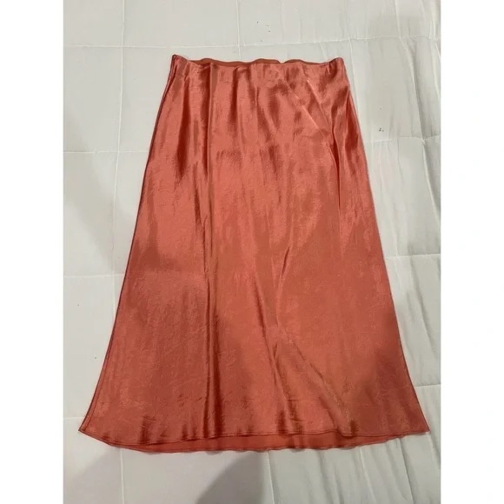 Babaton Pink Slip Silk Skirt Size 14